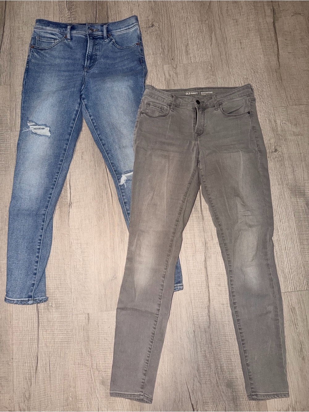 Old Navy and Express Women’s Gray and Blue Skinny Jeans